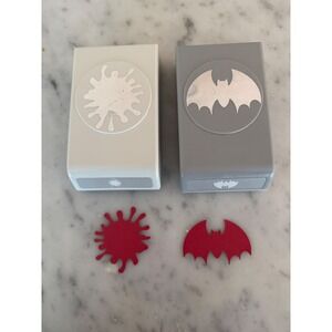 EK Tools Bat Splat Halloween Craft Punch Lot